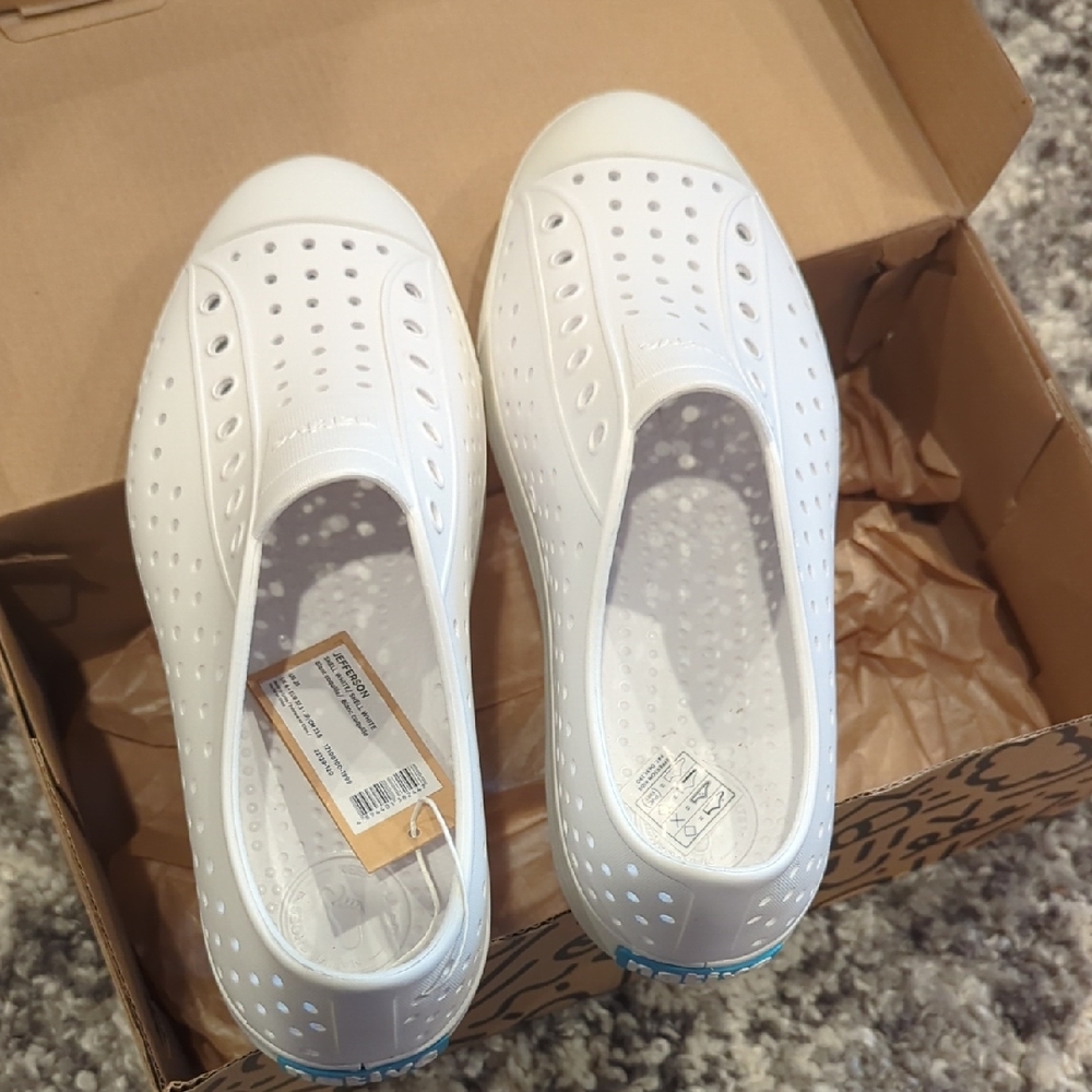 Native Shoes Kids White Slip-On